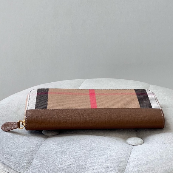 Burberry Zip Around Wallet in Earth - Picture 5 of 10